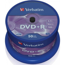 Verbatim DVD+R 4.7GB Verbatim 16x 50er Cakebox 43550