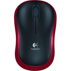 Logitech Logitech M185 - Optical mouse - red