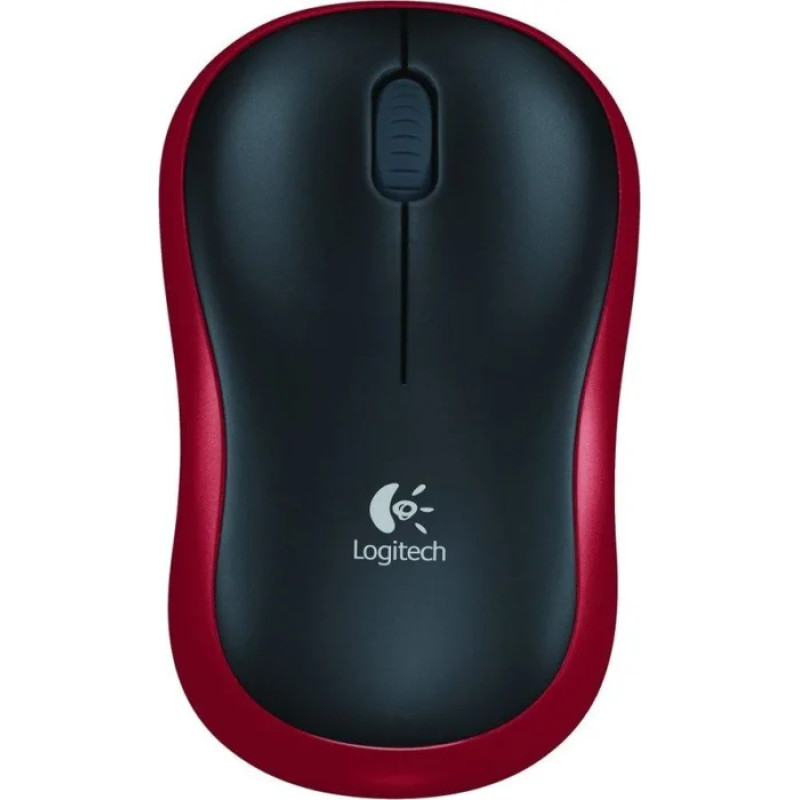 Logitech Logitech M185 - Optical mouse - red