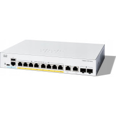 Cisco Switch Cisco Cisco Catalyst 1300-8FP-2G - Switch - L3 - managed - 8 x 10/100/1000 (PoE+) + 2 x Combo Gigabit SFP/RJ-45 - an Rack montierbar - PoE+ (120 W)