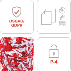 HSM Pure 630 shredder, 130 l, 4,5x30 mm