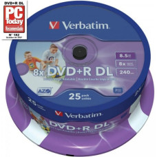 Verbatim DVD+R DL 8.5 GB 8x 25 sztuk (43667)