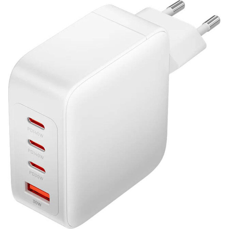 Vention Wall charger, Vention, FEIW0-EU,  3xUSB-C, USB- A, 140W/140W/30W/18W, GaN (white)