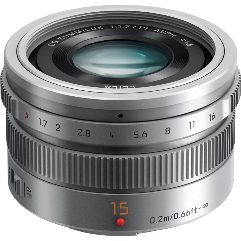 Panasonic Leica DG Summilux 15mm f/1.7 ASPH, silver