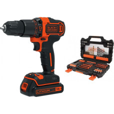 Black&Decker Wiertarko-wkrętarka Black&Decker BDCHD18S1A 18 V 1 x akumulator 1.5 Ah