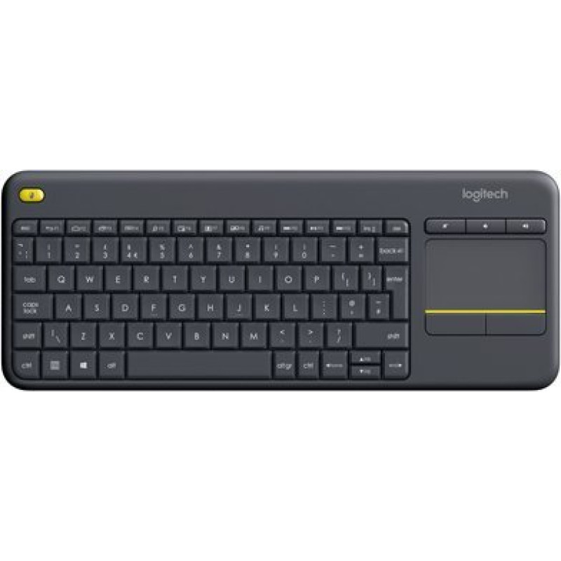 Logitech Klawiatura Logitech Logitech K400 Plus Tv klawiatura RF Wireless QWERTY Angielski Czarny