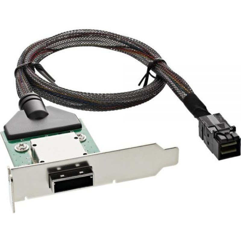 Inline SAS HD Low Profile Adapter Bracket zewn. SFF-8088 - wewn. SFF-8643 0.5m (27656A)