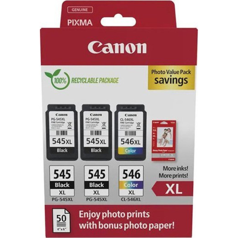 Canon Tusz Canon Canon PG-545 XL x2 / CL-546 XL Multi Pack
