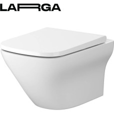 Cersanit Miska WC Cersanit S701-473 SET B332 ( PAK ) MZ LARGA UM SQUARE CLEAN ON SLIM WRAP DUR WO ŁW EW BOX// CE.KRLA.MW-LARGA-CO-SQUARE-SET