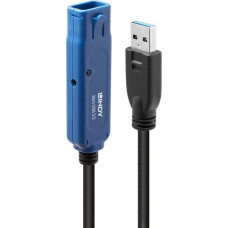 Lindy Kabel USB Lindy USB-A - USB-A 30 m Czarno-niebieski (43362)