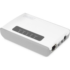 Digitus 2 Port USB 2.0 Wireless Multi-Functional Network Server, 300 Mbps