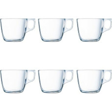 Luminarc Piece Coffee Cup Set Luminarc Nuevo Transparent Glass 220 ml 6 Pieces (6 pcs)