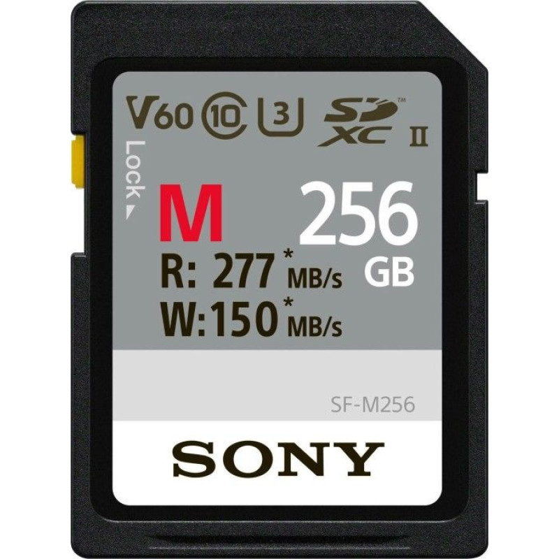 Sony Karta Sony SF-M SDXC 256 GB Class 10 UHS-II/U3 V60 (SFG2M)