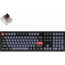 Keychron V6 QMK/VIA RGB Knob Brown Switch Mechanical Keyboard (black)