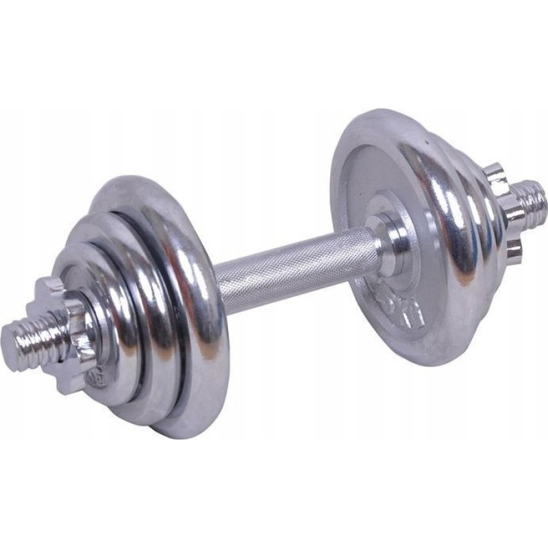 Spartan Zestaw - Chromowana Sztanga + Talerze 2 x 2,5 kg 2 x 1,25 kg SPARTAN