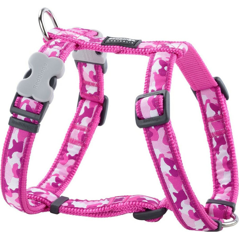 Red Dingo Dog Harness Red Dingo Style Fuchsia Camouflage 37-61 cm