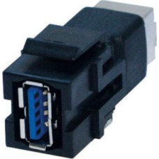 Bachmann Adapter AV Bachmann BACHMANN Keystone USB 3.0 Coupler A/B Female-Female czarny