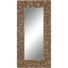 Home Esprit Wall mirror Home ESPRIT Brown Modern 91 x 4 x 183 cm