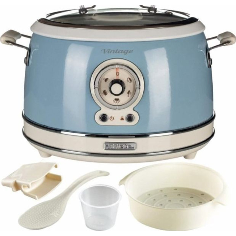 Ariete Ariete Vintage Food Steamer, blue