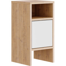 Alexandra House Living Nightstand Alexandra House Living White Brown Wood MDP 29 x 59 x 29 cm 1 door