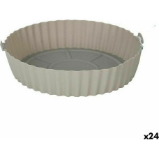 Quttin Folding Silicone Basket for Air Fryer Quttin Circular 20 x 20 x 4,5 cm (24 Units)