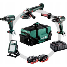 Metabo Zestaw elektronarzędzi Metabo ZESTAW COMBO 18V BS+SSW+WBQ+BSA 2*10.0AH