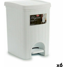 Stefanplast Pedal bin Stefanplast Elegance White Plastic 20 L (6 Units)