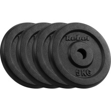 Rebel Zestaw obciążeń żeliwnych 4x5kg, otwór 31mm, talerz klasyczny, REBEL ACTIVE