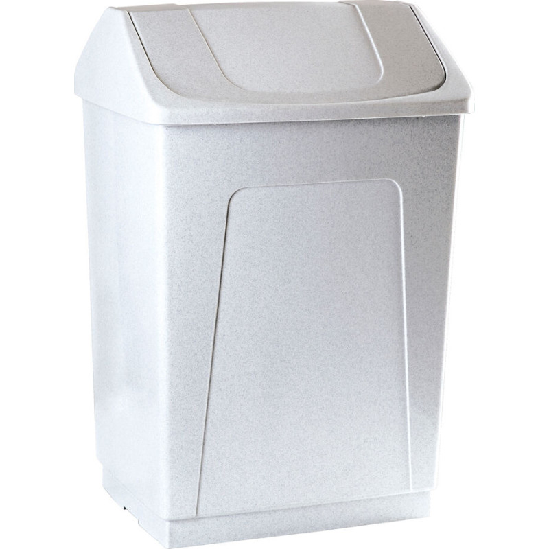 Denox Rubbish bin Denox White Granite 55 L