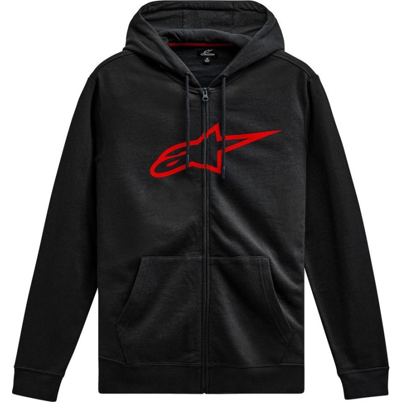 Alpinestars Bluza z kapturem ALPINESTARS AGELESS II ZIP HOODIE, Black/Red Rozmiar: XL