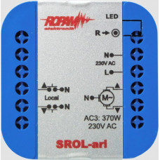 Ropam ROPAM SROL-ari bezprzewodowy, douszkowy sterownik rolety 230VAC, amperometryka, status rolety w aplikacji i panelu dotykowym (-IP-64).