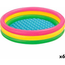 Intex Inflatable Paddling Pool for Children Intex Sunset Rings 275 L 147 x 33 x 147 cm (6 Units)