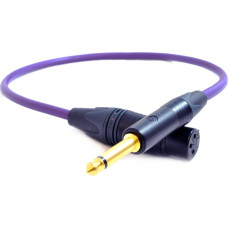 Melodika Kabel Melodika Jack 6.3mm - XLR 4m fioletowy