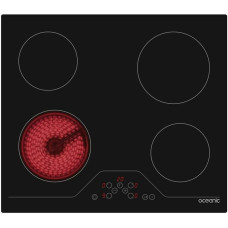 Oceanic Glass-Ceramic Hob Oceanic OCEATV4Z60B Black 1800 W