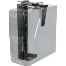 Techly ICA-CS 66 CPU holder Under desk CPU holder Black