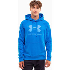 Under Armour Bluza z kapturem kangurka męska Under Armour Rival Fleece Logo HD niebieska 1379758 406 L