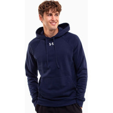 Under Armour Bluza z kapturem kangurka męska Under Armour Rival Fleece Hoodie granatowa 1379757 410 XL