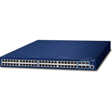 Planet Switch Planet PLANET SGS-6310-48T6X łącza sieciowe Zarządzany L3 Gigabit Ethernet (10/100/1000) 1U Niebieski