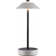 Paulmann Lampka stołowa akumulatorowa PELLINI  LED DIM USB-C 2W 300lm 3000K-6500K IP44 beżowy / czarny matowy / skóra / metal