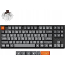 Keychron K8 Max QMK Wireless Mechanical Keyboard Fully Assembled (Hot-Swappable) / RGB Backlight Aluminum Frame / Keychron Super Brown