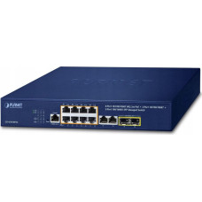 Planet Switch Planet PLANET IPv4/IPv6, 8-Port Managed Zarządzany L2/L4 Gigabit Ethernet (10/100/1000) Obsługa PoE 1U Niebieski