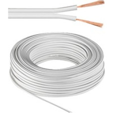 Goobay Przewód Goobay Głośnikowy 2x 2.5mm Biały 25M (15116)