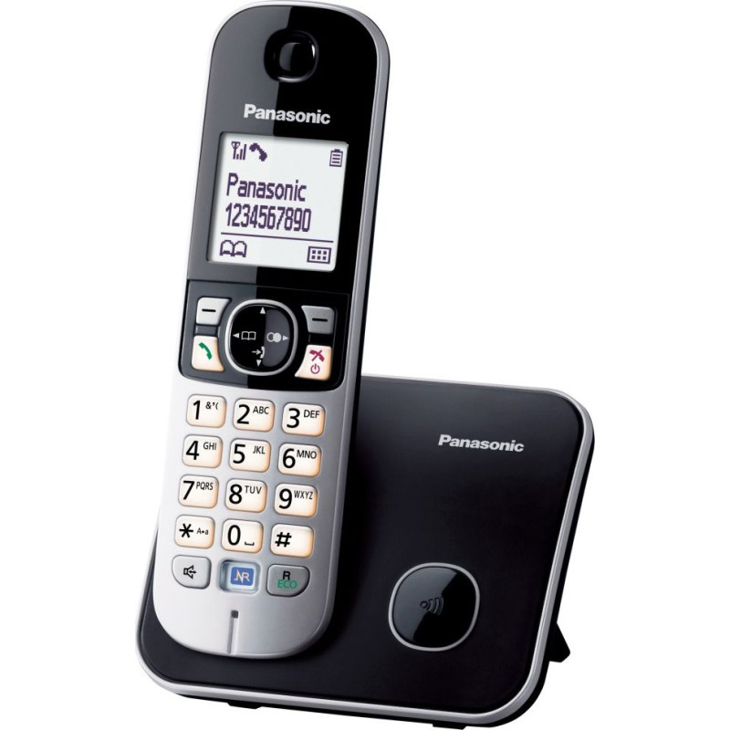 Panasonic Telefon stacjonarny Panasonic KX-TG6811PDB Czarno-srebrny