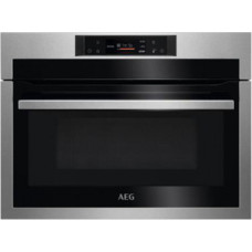 AEG Microwave with Grill AEG KME721880M Black Steel 1000 W 1200 W 42 L