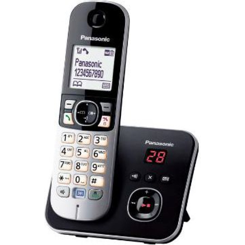 Panasonic Telefon stacjonarny Panasonic Czarno-srebrny