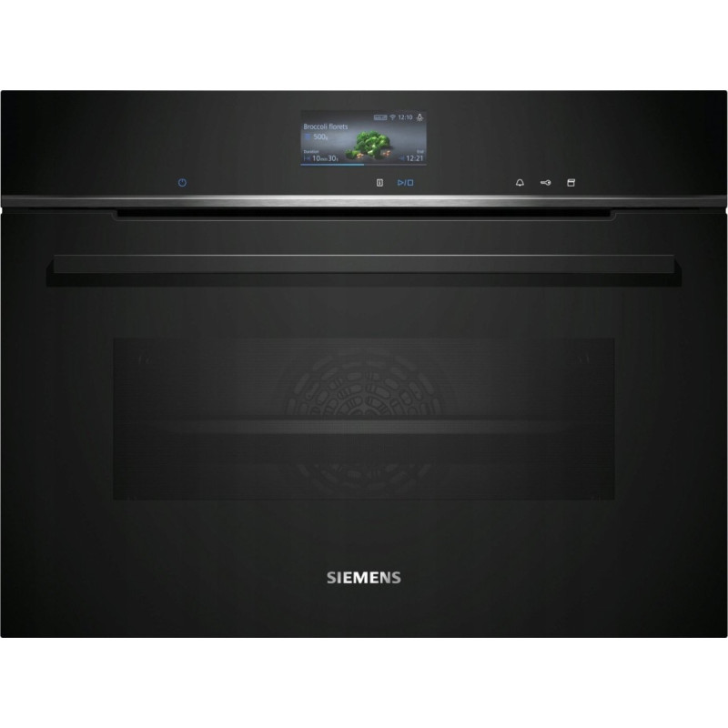 Siemens Piekarnik Siemens Piekarnik kompaktowy Siemens iQ700 z parowarem CS736G1B1 60 x 45 cm Czarny