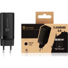 Tactical Ładowarka Tactical Ładowarka sieciowa Tactical FlashBang GaN 65W Black standard