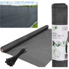 Saska Garden Siatka cieniująca 140g/m2 1.5x50m ciemno szara
