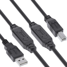 Eaton InLine® USB 2.0 Aktiv-Kabel, USB-A Stecker zu USB-B Stecker, 25m