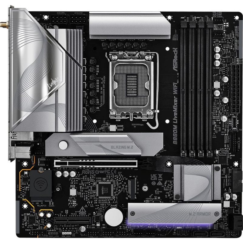Asrock Motherboard B860M LIVEMIXER WIFI s1 851 4DDR5 mATX